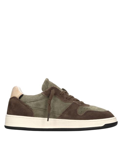 Sneakers in camoscio D.A.T.E. | COURT 2.0 POWDERARMY-MARRONE-BLU-BEIGE